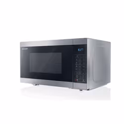 Sharp Home Appliances YC-MG81E-S, Comptoir, Micro-ondes grill, 28 L, 900 W, Tactile, Noir, Gris