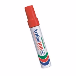 Artline EK-100, Rouge, Pointe biseautée, Multicolore, Aluminium, Bold, 1,2 cm