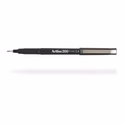 Artline 200, Noir, Noir, Rond, Plastique, 0,4 mm, 2000 m