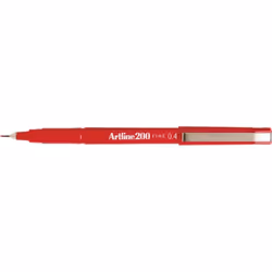 Artline 200, Rouge, Rouge, Rond, Plastique, 0,4 mm, 2000 m