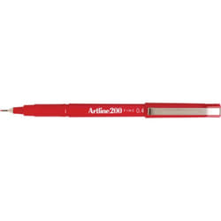 Artline 200 stylo fin Rouge 12 pièce(s)