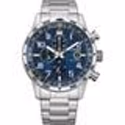 Montre Hommes Citizen Eco-Drive Chronographe Bracelet Acier inoxydable Argent CA0790-83L