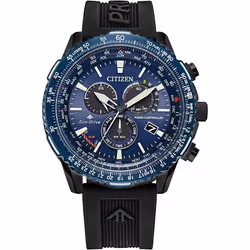 Citizen - Montre Hommes - Eco-Drive - Chronographe - Bracelet Caoutchouc Noir - CB5006-02L