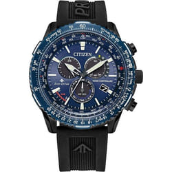 Citizen - Montre Hommes - Eco-Drive - Chronographe - Bracelet Caoutchouc Noir - CB5006-02L