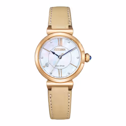 Montre Citizen L May Bells Pour Femmes en Beige - EM1073-18D