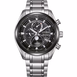 Montre Citizen Tsuki-yomi Pour Hommes en Argent - BY1018-80E