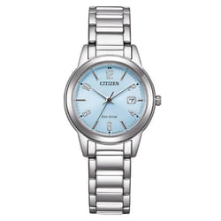 Montre Femme Citizen FE1241-71L - Acier inoxydable Argent et Bracelet Bleu - 29mm