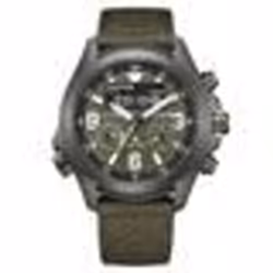 Montre - CITIZEN - JV1005-02W - Tissu Vert - Résistante à leau 20 bar - Énergie solaire