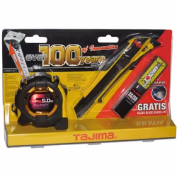 Instrument de mesure - TAJIMA - Mesure 5m magnétique - Noir - Cutter 18mm Razar Black Anniversaire Convex