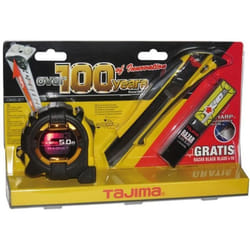 Instrument de mesure - TAJIMA - Mesure 5m magnétique - Noir - Cutter 18mm Razar Black Anniversaire Convex