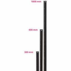 Échelle de précision · Profilé léger en aluminium extrudé avec protection des doigts de 18,5 mm de haut et rail en acier inox ...