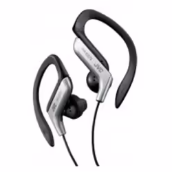 JVC HA-EB75, Avec fil, 16 - 20000 Hz, Sports, 13 g, Écouteurs, Noir, Argent