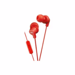 JVC HA-FR15-R-E Ecouteurs intra-auriculaires colorés avec télécommande et microphone, Avec fil, 8 - 23000 Hz, Casque, Rouge