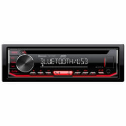 JVC KD-T702BT Autoradio CD/USB 1DIN, Bluetooth intégrée, Entrée USB & AUX en façade