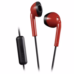 JVC HA-F19M-RB Oreillettes de type rétro, Avec fil, 8 - 20000 Hz, Appels/Musique, 5 g, Casque, Rouge