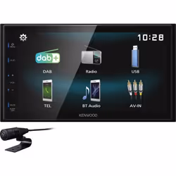 JVC KW-M565DBT, Noir, 2 DIN, 200 W, AAC, FLAC, MP3, SBC, WAV, WMA, WMV, H.264, MPEG1, MPEG2, MPEG4, 17,3 cm (6.8")