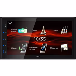 JVC - KW-M180DBT - Radio multimédia conavecécran capacitif de 17,3 cm (6,8 pouces) de démarrage rapide et miroir Android avia de usb (4 x 45W, dsp,