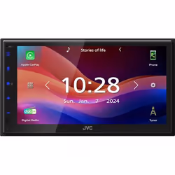 JVC KW-M595DBT, Noir, 22 W, 20 - 20000 Hz, 4 Ohm, NTSC, PAL, AAC, FLAC, MP3, WAV, WMA