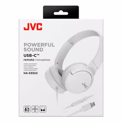 JVC HA-S33UC Casque Avec fil Arceau USB Type-C Blanc - Vue supplémentaire 6
