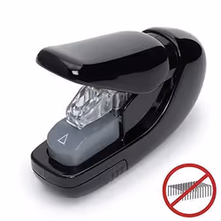 Agrafeuse sans agrafes - Plus - SL-106AB - Noir - Agrafage 5 feuilles - Écologique et ergonomique
