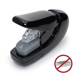 Agrafeuse sans agrafes - Plus - SL-106AB - Noir - Agrafage 5 feuilles - Écologique et ergonomique