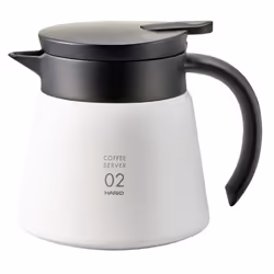 Hario VHS-60W, 0,55 L, Polypropylène (PP), Silicone, Acier inoxydable, Noir, Blanc, 161 mm, 127 mm, 142 mm