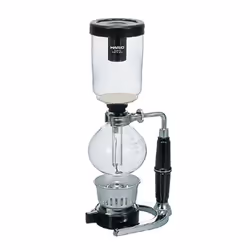 Hario TCA-3, Cafetière à piston, Noir, Transparent