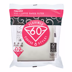Hario VCF-02-100W, Tasse, Filtre à café jetable, Papier, Blanc, 100 g, 100 pièce(s)