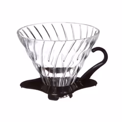 Hario V60, Brouilleur, Noir, Transparent, Verre, 4 tasses, 1 pièce(s)