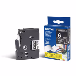 Brother TZ-315, Noir sur blanc, TZ, Noir, Transfert thermique, Gloss, Brother