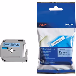 Brother M-K531, M, Noir sur bleu, Brother PT-80, PT-90, 8 m, 1,2 cm
