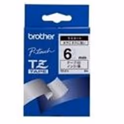 Brother Black on White Gloss Laminated Tape, 6mm, TZ, 8 m, 6 mm