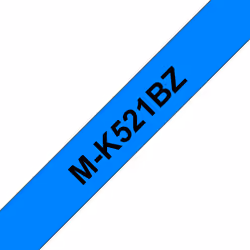 Brother M-K521B, Noir sur bleu, M, Gris, Transfert thermique, Gloss, Brother