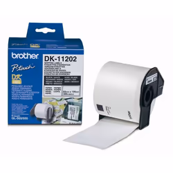 Brother Étiquettes d’expédition, Noir sur blanc, 300 pièce(s), DK, Blanc, Thermique directe, Brother