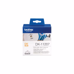 Brother Étiquettes pour CD / DVD, Noir sur blanc, 100 pièce(s), DK, Bleu, Blanc, Thermique directe, 5,8 cm