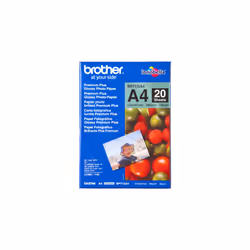 Brother Papier glacé A4, 260 g/m², A4, Bleu, Rouge, 20 feuilles, 265 µm, 100 année(s)