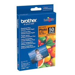 Brother BP71GP50 Premium Glossy Photo Paper papier photos Blanc
