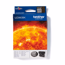 Brother LC-980BK, Encre à pigments, 300 pages, 1 pièce(s), Paquet unique