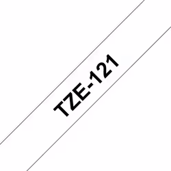 Brother TZe-121 - Cassette à ruban pour étiqueteuse originale – Transparent, 9 mm de large, 9 mm, 8 m, 17 mm, 68 mm, 87 mm, 3 ...