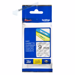 Brother TZe-121 - Cassette à ruban pour étiqueteuse originale – Transparent, 9 mm de large