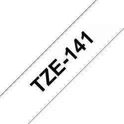 Brother TZE-141, Noir sur transparent, TZe, Thermique directe, Brother, 1,8 cm, 8 m