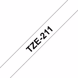 Brother TZe-211, Noir sur blanc, TZe, Gris, Transfert thermique, Brother, GL-100, PT-1000, PT-1000BM, PT-1010, PT-1010B, PT-1 ...