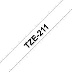 Brother TZe-211 ruban d'étiquette Noir sur blanc