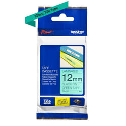Brother TZe-731 - Cassette à ruban pour étiqueteuse originale – Noir sur vert, 12 mm de large