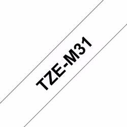 Brother TZE-M31, Noir sur transparent, TZe, 1,2 cm, 8 m, 1 pièce(s), 1,2 cm
