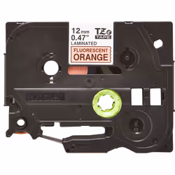 Brother TZe-B31 - Cassette à ruban pour étiqueteuse originale – Orange fluorescent, 12 mm de large