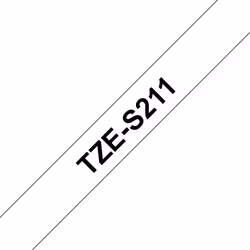 Brother TZE-S211, TZ, Noir, Jet d'encre, 6 mm, 8 m, 17 mm