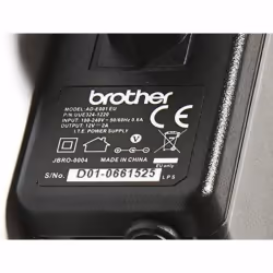Brother ADE001EU, Imprimante d'étiquettes, Intérieure, 12 V, 2 A, Brother PT-H300, Noir