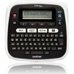 Brother P-touch D200WNVP imprimante pour étiquettes Transfert thermique 180 x 180 DPI 20 mm/sec TZe QWERTY