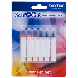 Brother CAPEN1, Noir, Bleu, Marron, Vert, Rose, Rouge, 6 pièce(s), ScanNCut CM100DM, CM250, CM350, CM350H, CM350R, CM550DX, C ...